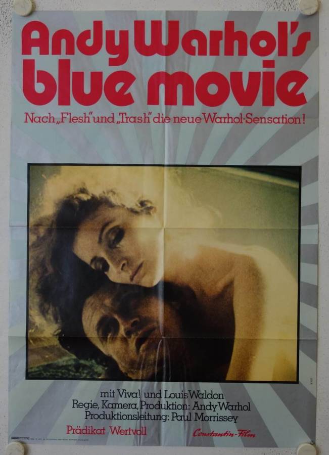 Andy Warhols Blue Movie originales deutsches Filmplakat